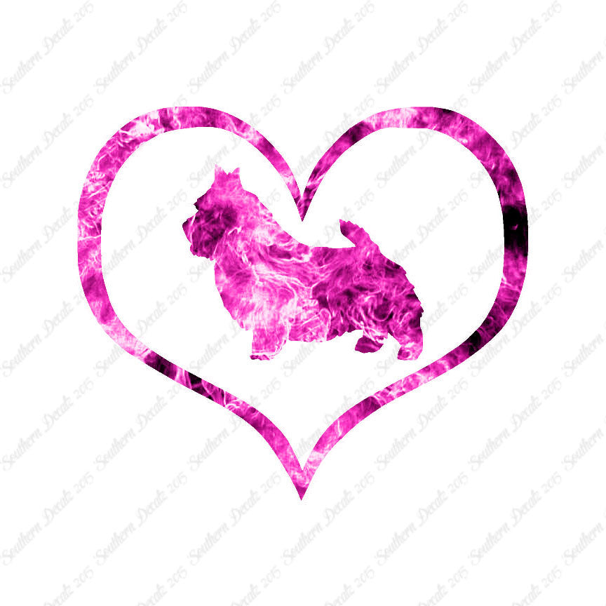 Norwich Terrier Dog Heart Love