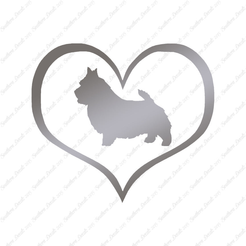 Norwich Terrier Dog Heart Love