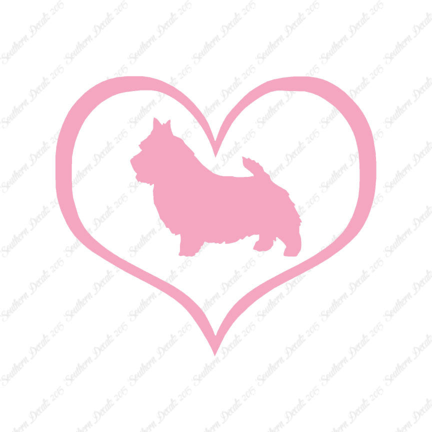 Norwich Terrier Dog Heart Love