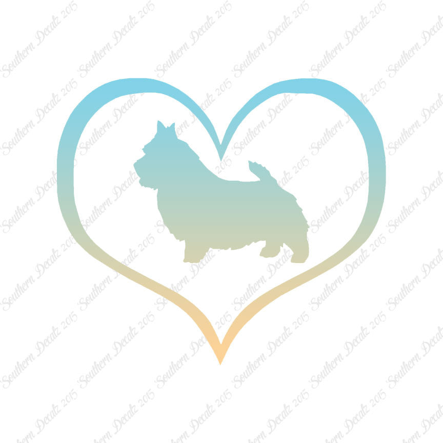 Norwich Terrier Dog Heart Love