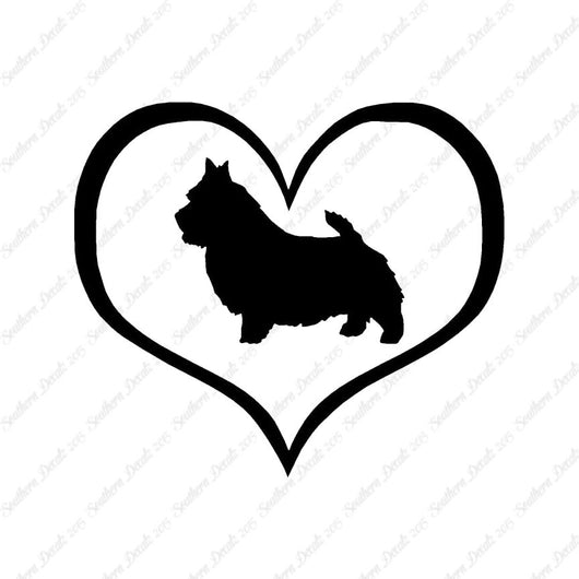 Norwich Terrier Dog Heart Love