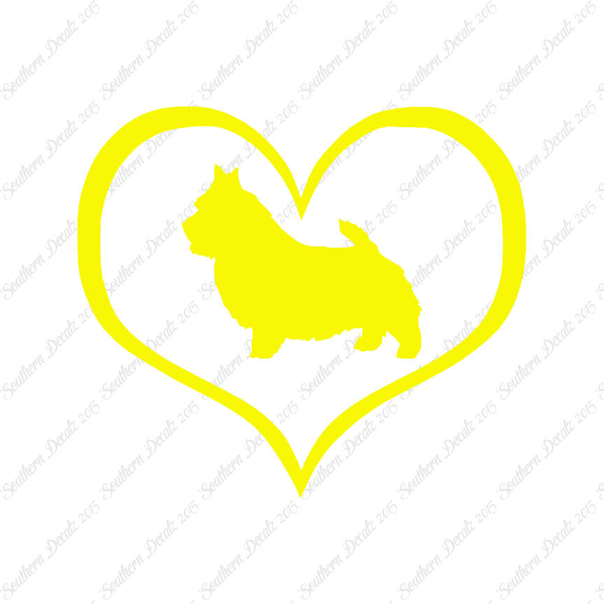 Norwich Terrier Dog Heart Love