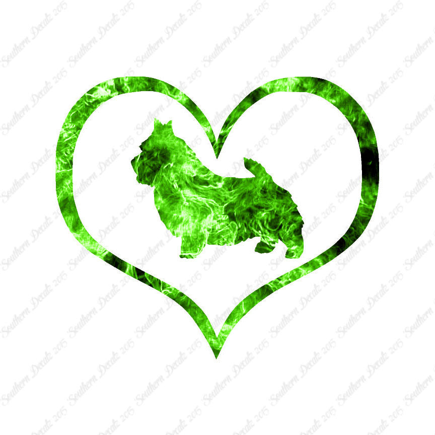 Norwich Terrier Dog Heart Love