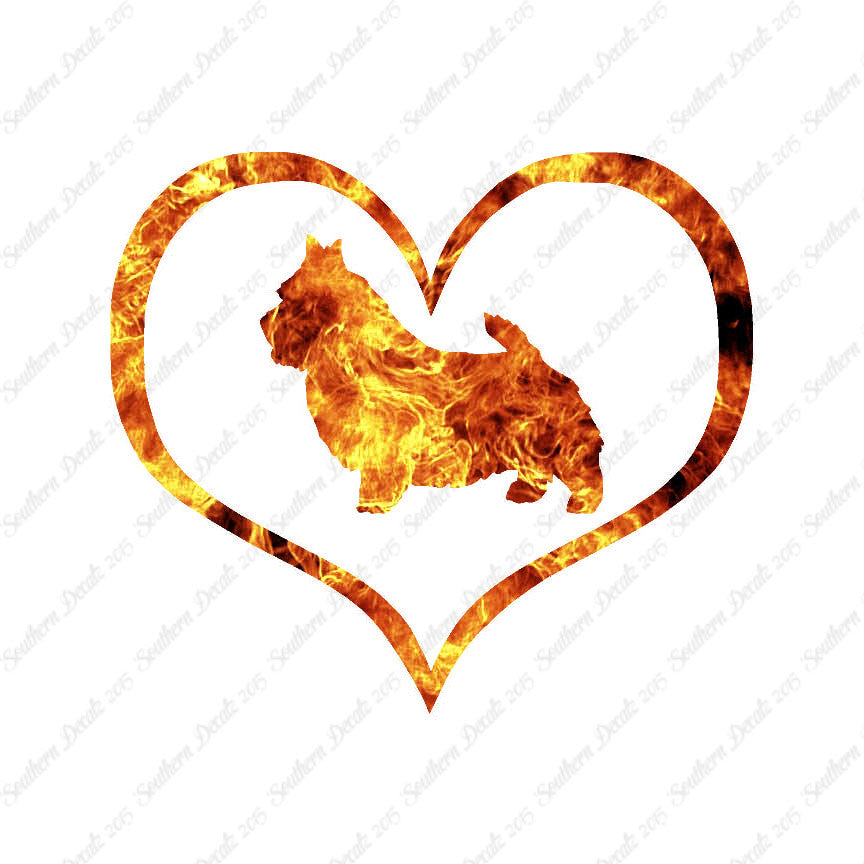 Norwich Terrier Dog Heart Love