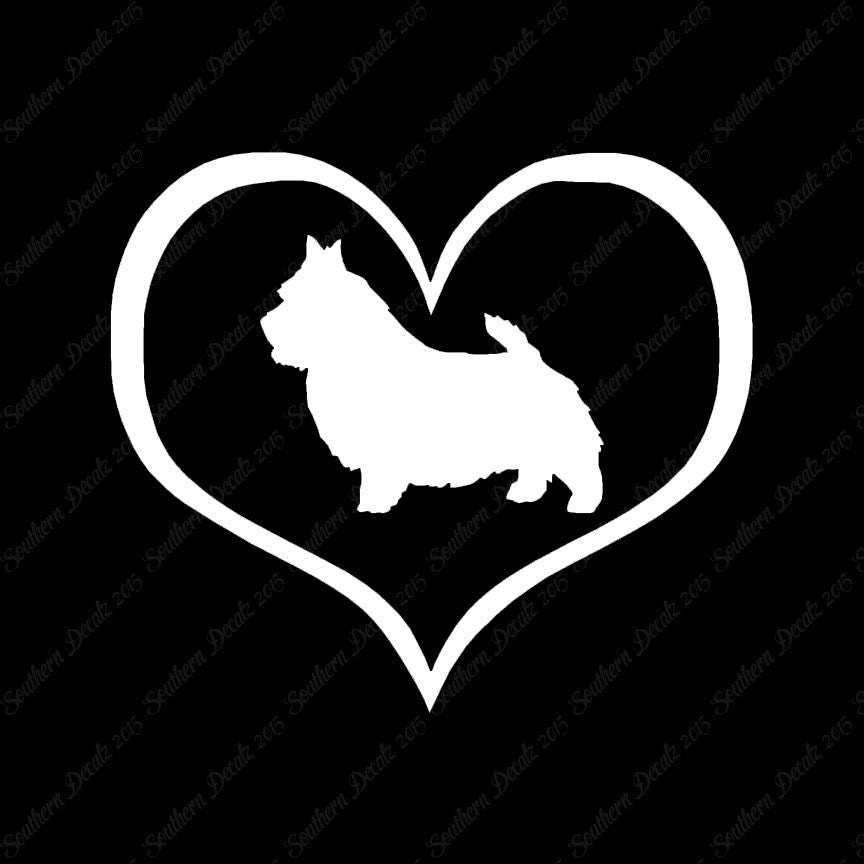 Norwich Terrier Dog Heart Love