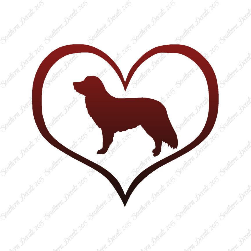 Nova Scotia Retriever Dog Heart Love