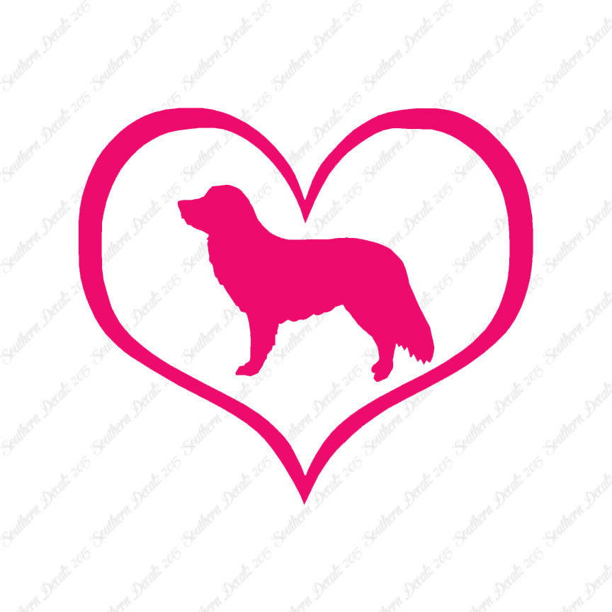Nova Scotia Retriever Dog Heart Love