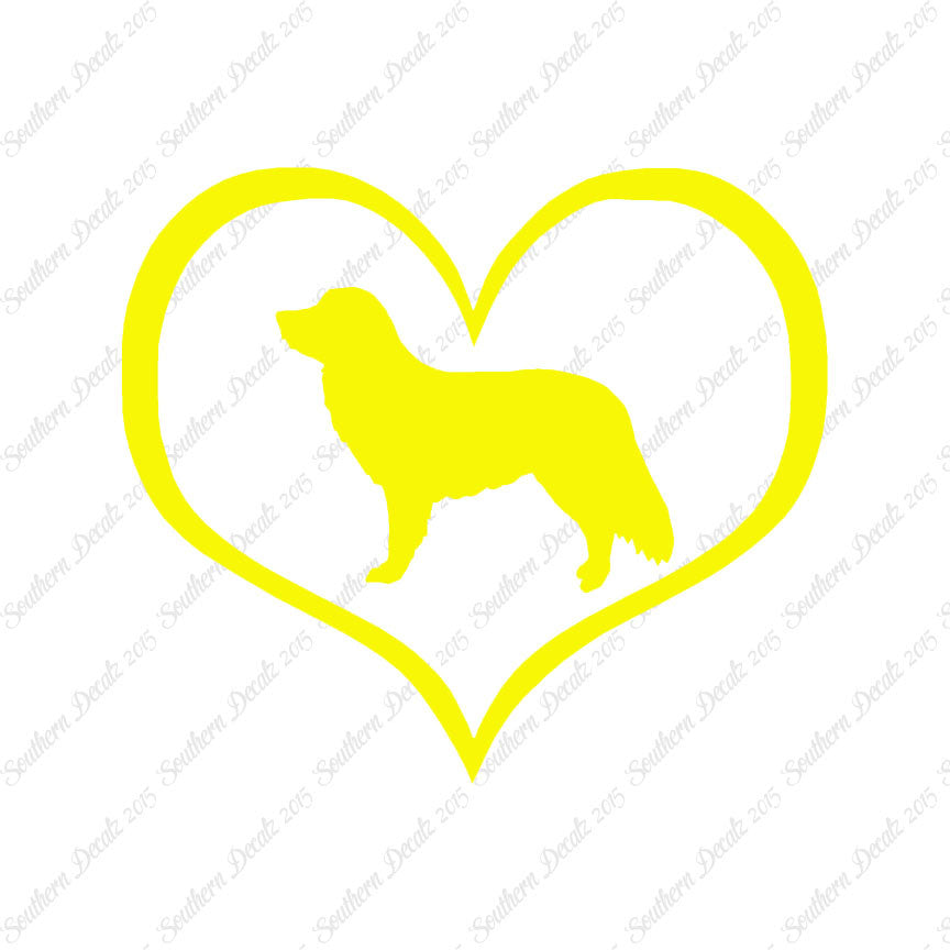 Nova Scotia Retriever Dog Heart Love