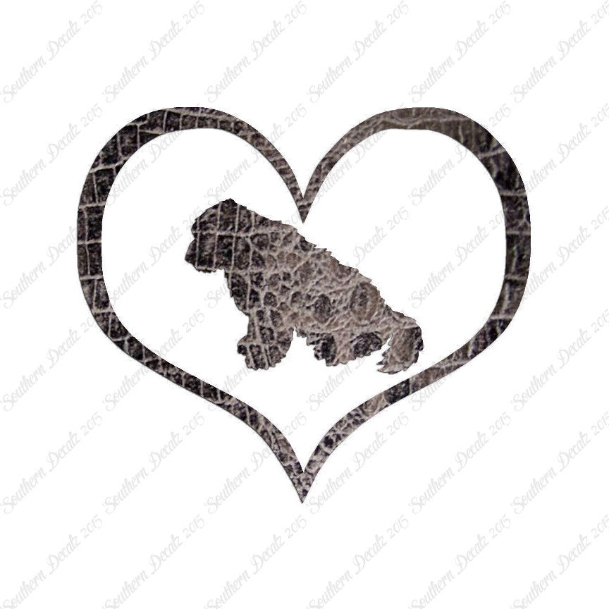 Old English Sheepdog Dog Heart Love