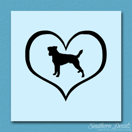 Parson Russell Terrier Dog Heart Love