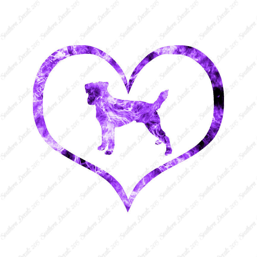 Parson Russell Terrier Dog Heart Love