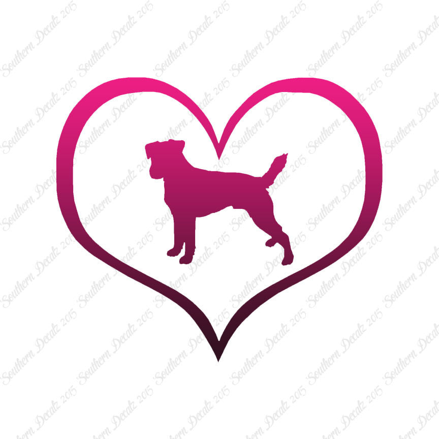 Parson Russell Terrier Dog Heart Love