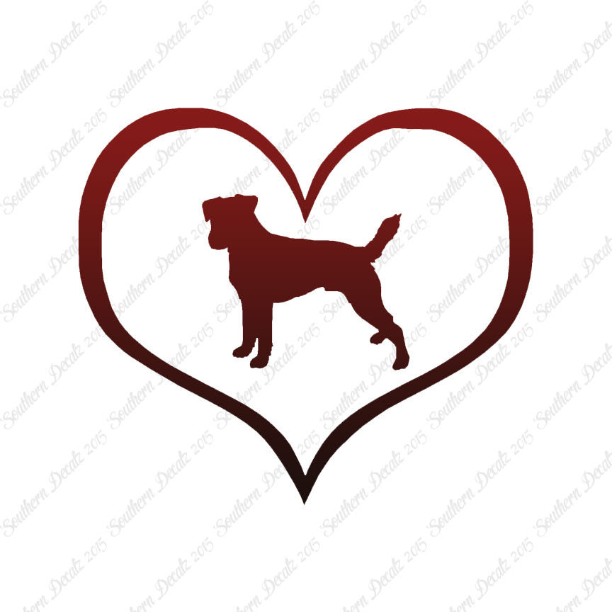 Parson Russell Terrier Dog Heart Love