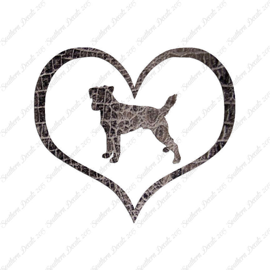 Parson Russell Terrier Dog Heart Love