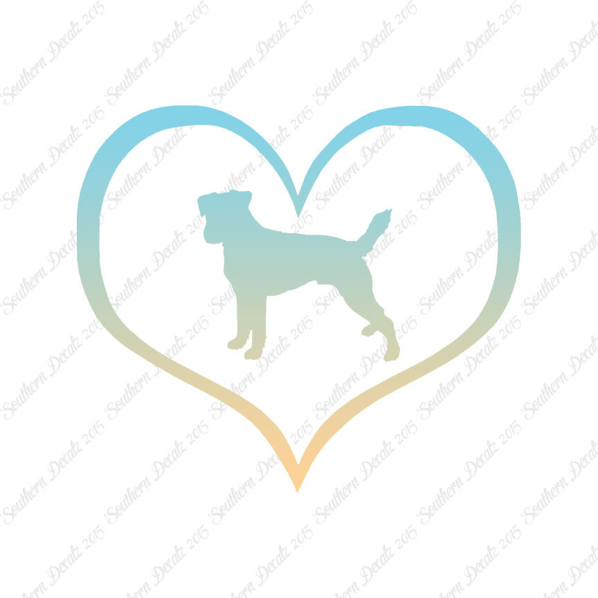 Parson Russell Terrier Dog Heart Love