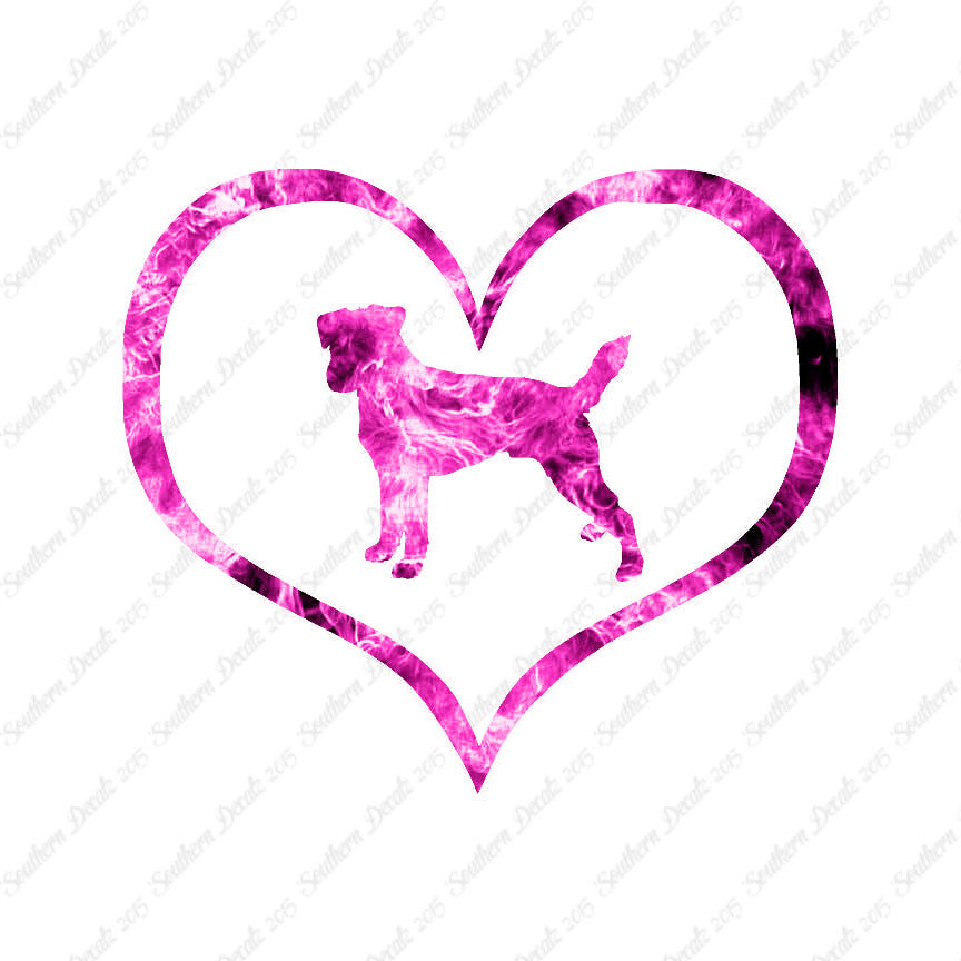 Parson Russell Terrier Dog Heart Love