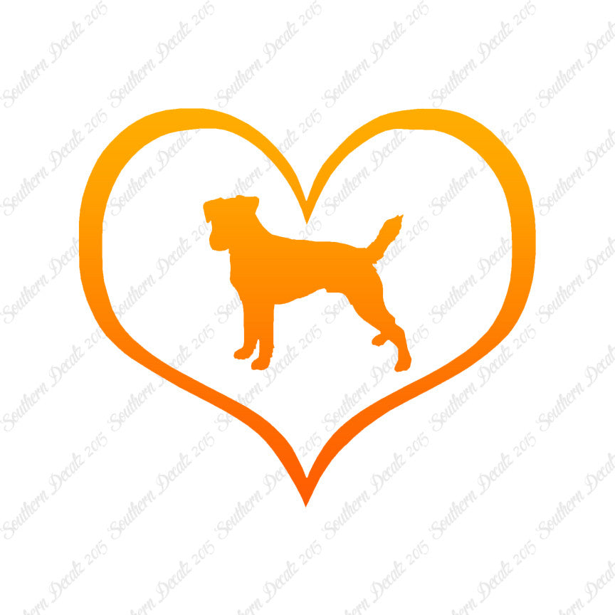 Parson Russell Terrier Dog Heart Love
