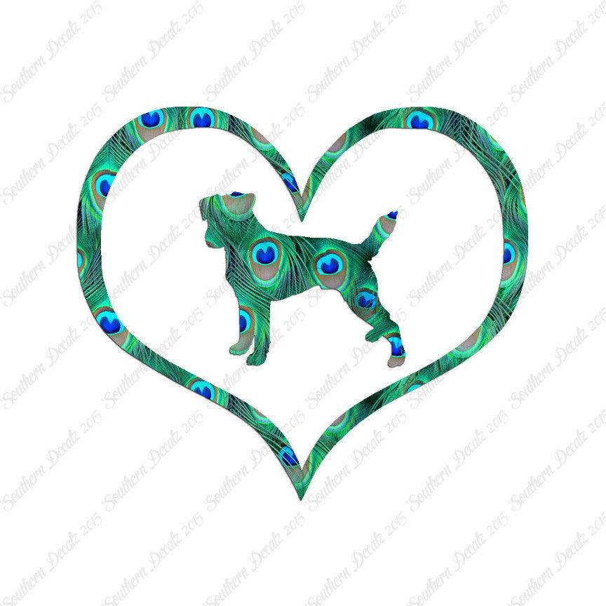 Parson Russell Terrier Dog Heart Love