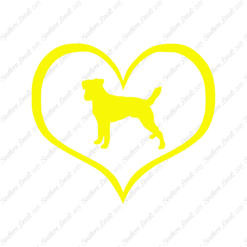 Parson Russell Terrier Dog Heart Love