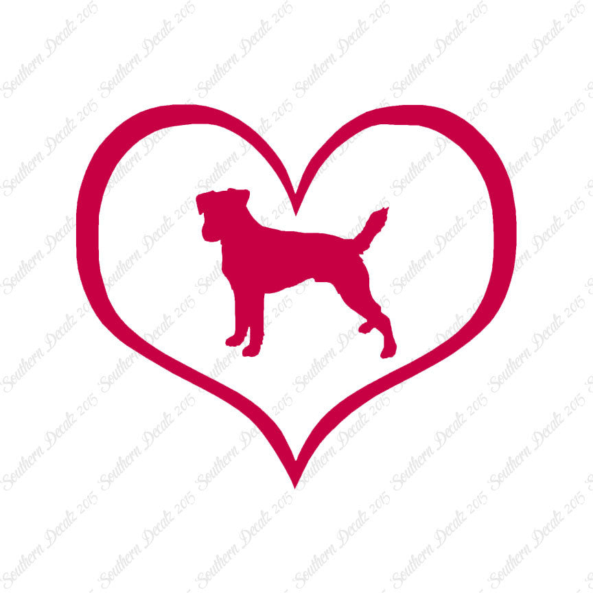 Parson Russell Terrier Dog Heart Love