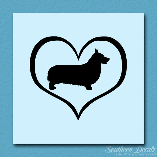 Pembroke Welsh Corgi Dog Heart Love