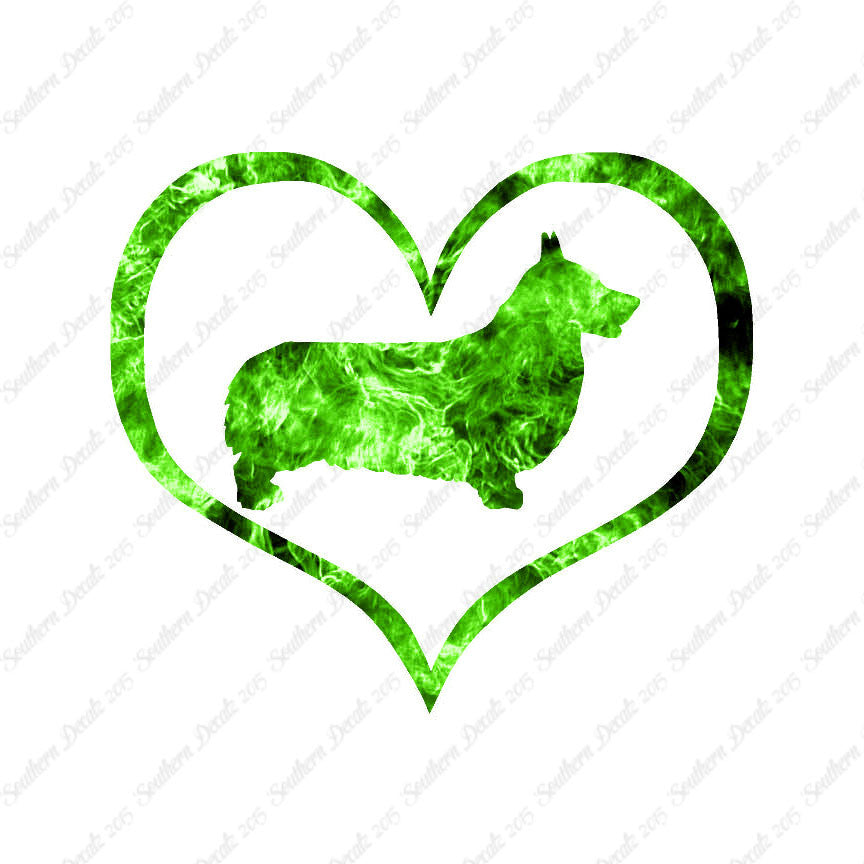 Pembroke Welsh Corgi Dog Heart Love