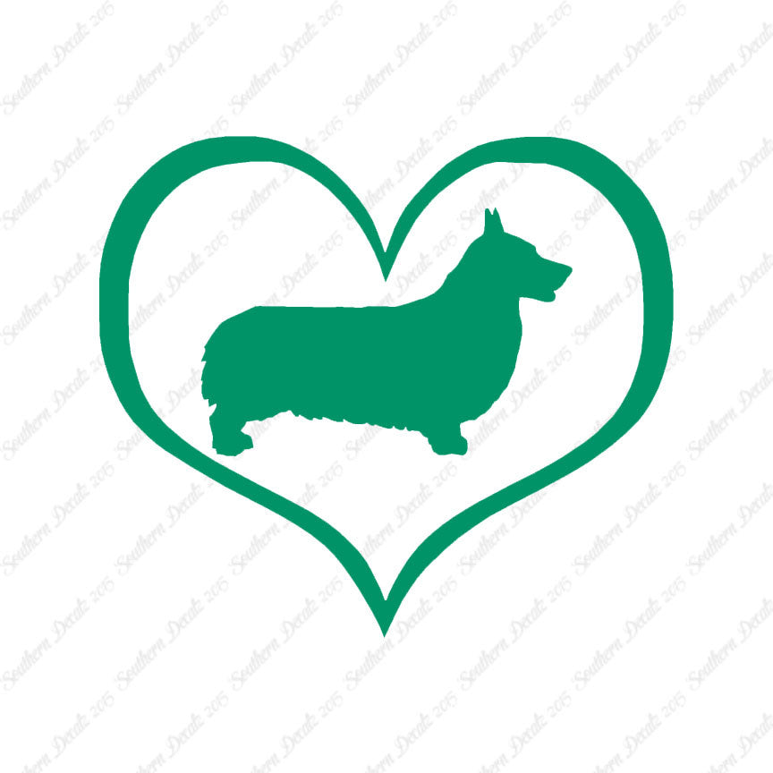 Pembroke Welsh Corgi Dog Heart Love