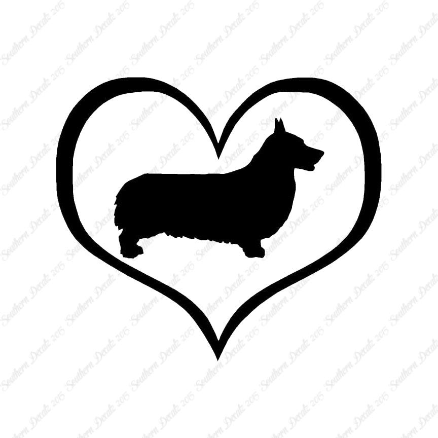 Pembroke Welsh Corgi Dog Heart Love