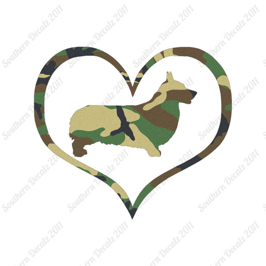 Pembroke Welsh Corgi Dog Heart Love