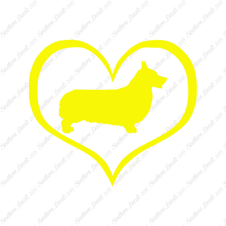 Pembroke Welsh Corgi Dog Heart Love
