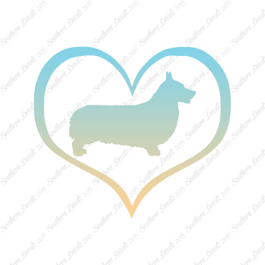 Pembroke Welsh Corgi Dog Heart Love