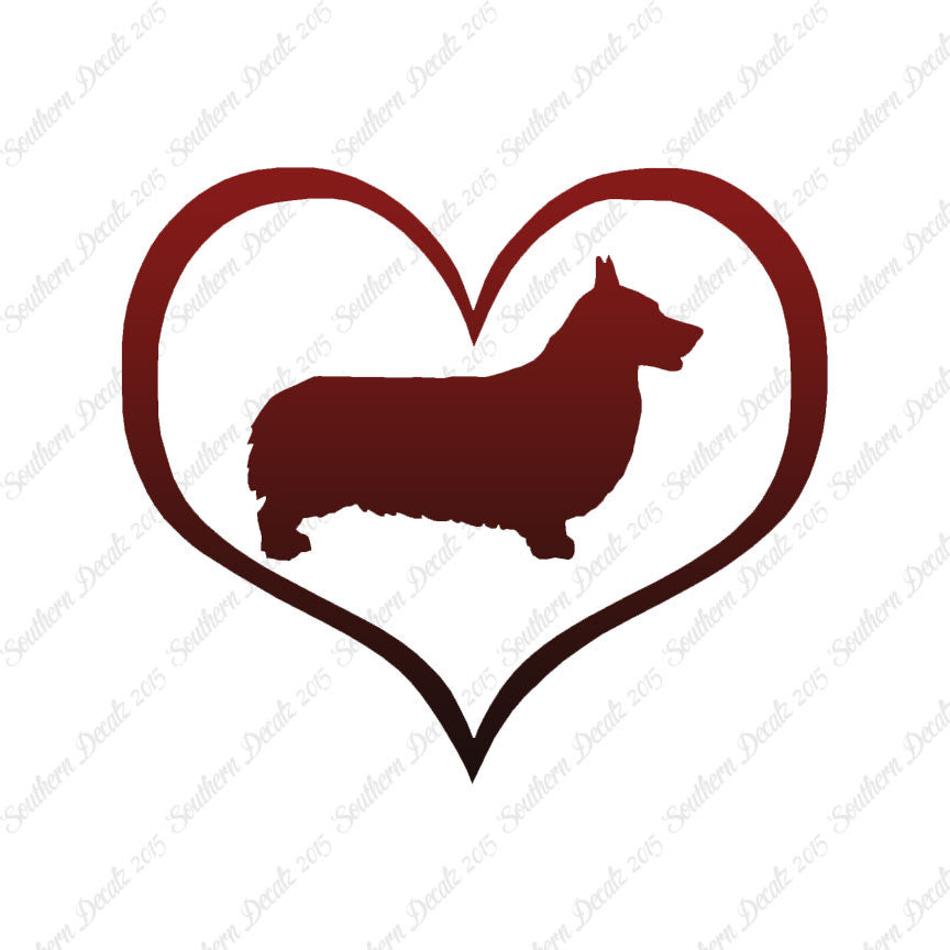 Pembroke Welsh Corgi Dog Heart Love