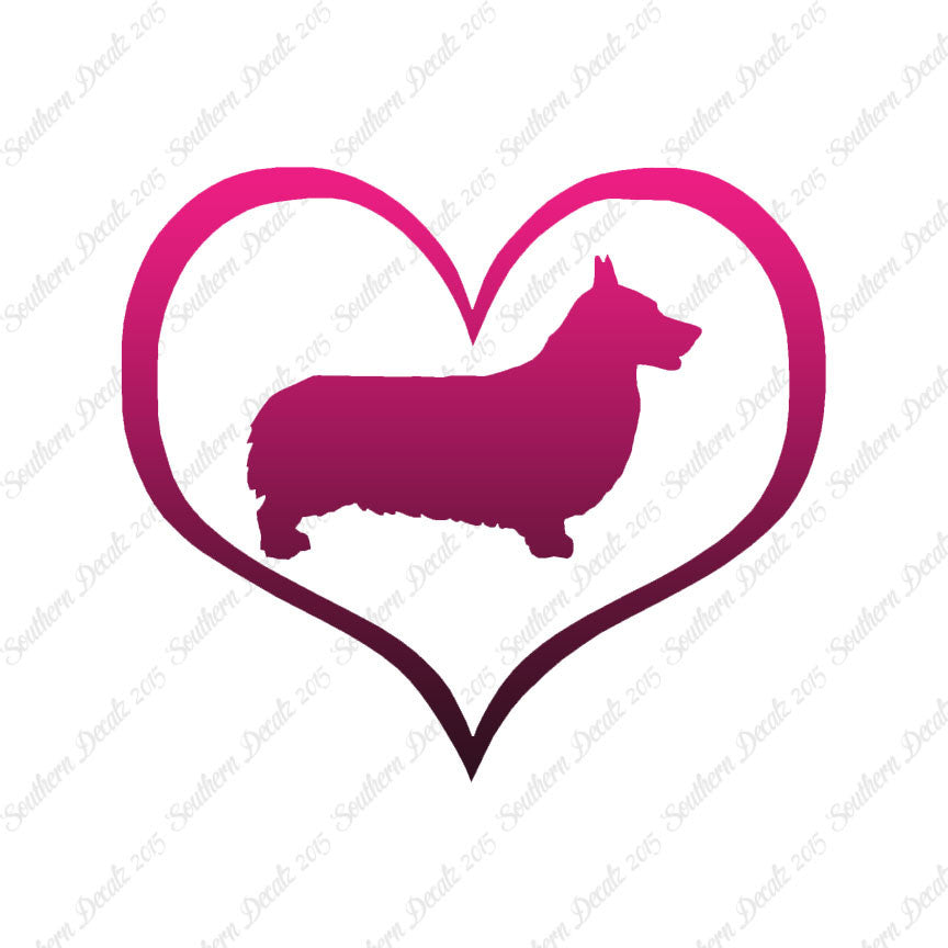 Pembroke Welsh Corgi Dog Heart Love