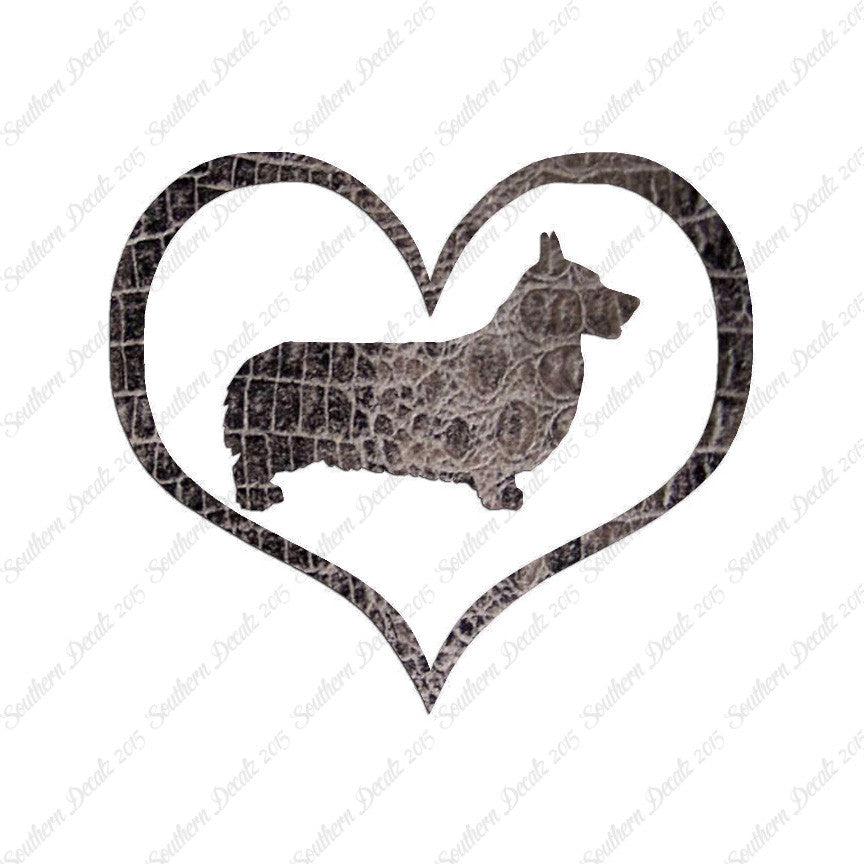 Pembroke Welsh Corgi Dog Heart Love
