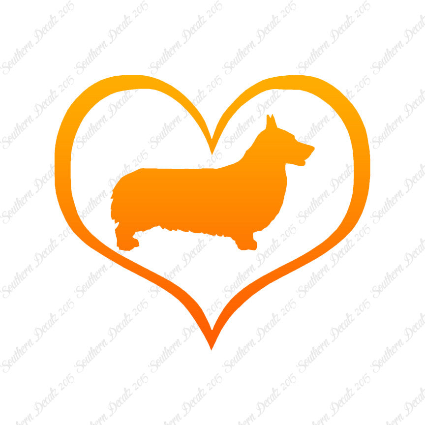 Pembroke Welsh Corgi Dog Heart Love