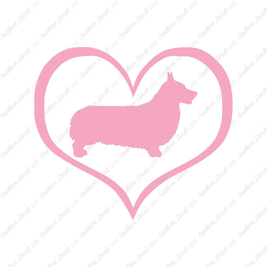Pembroke Welsh Corgi Dog Heart Love