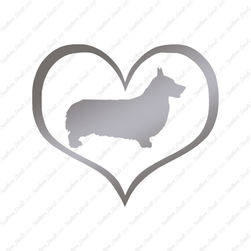 Pembroke Welsh Corgi Dog Heart Love