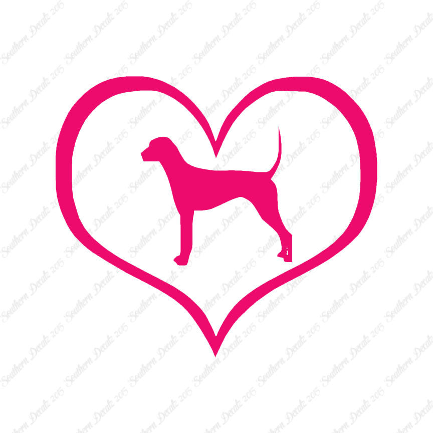 Plott Hound Dog Heart Love