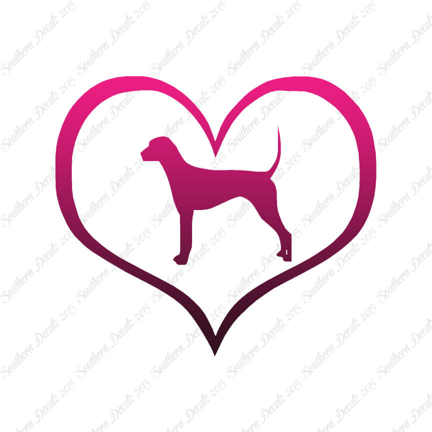 Plott Hound Dog Heart Love