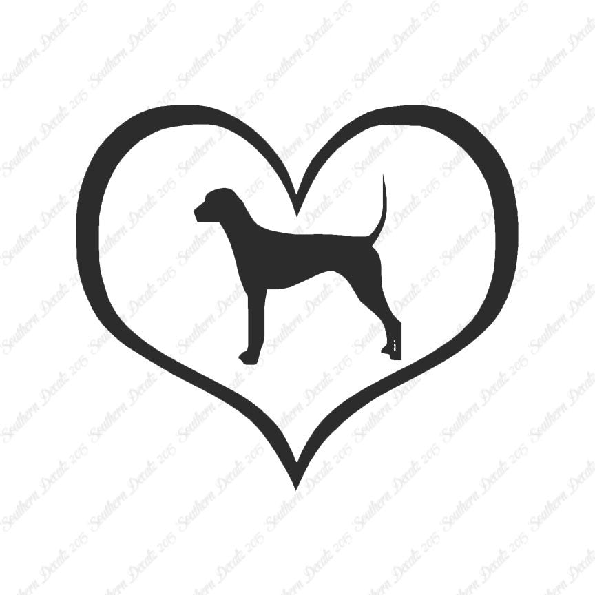 Plott Hound Dog Heart Love