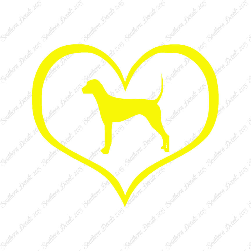 Plott Hound Dog Heart Love