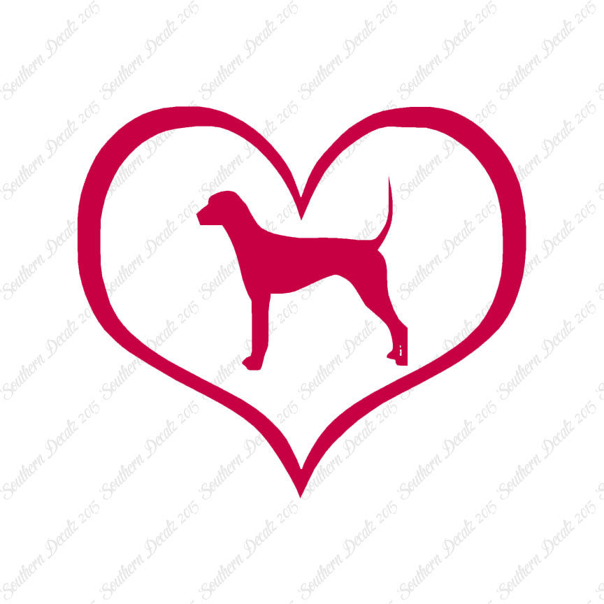 Plott Hound Dog Heart Love