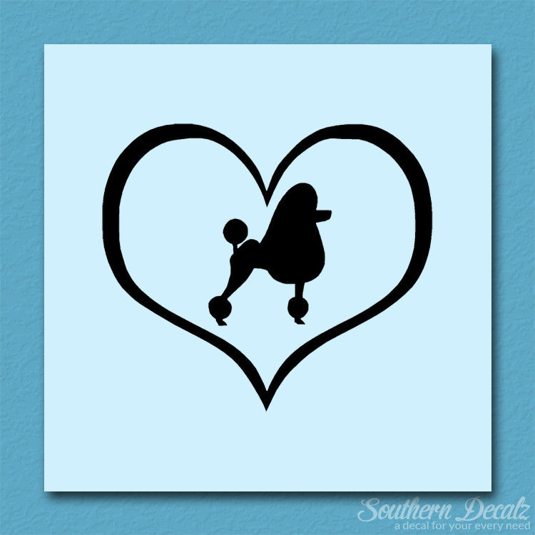 Poodle Dog Heart Love