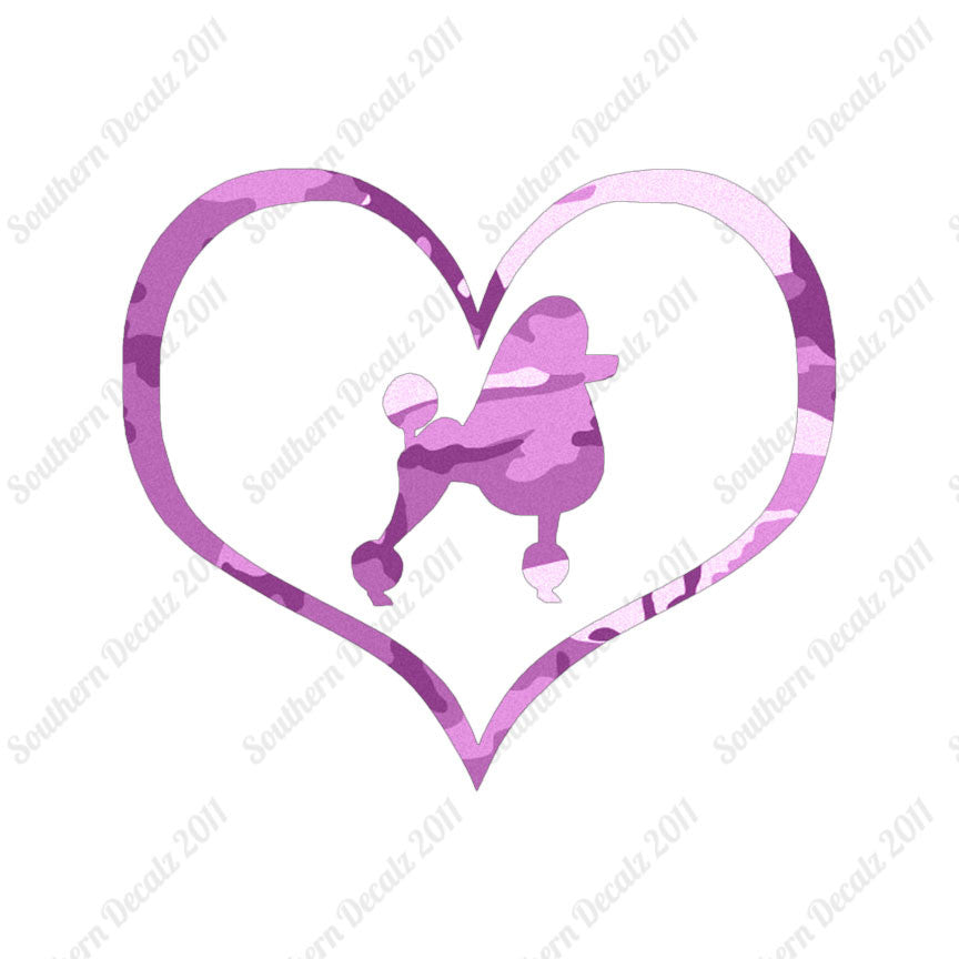 Poodle Dog Heart Love