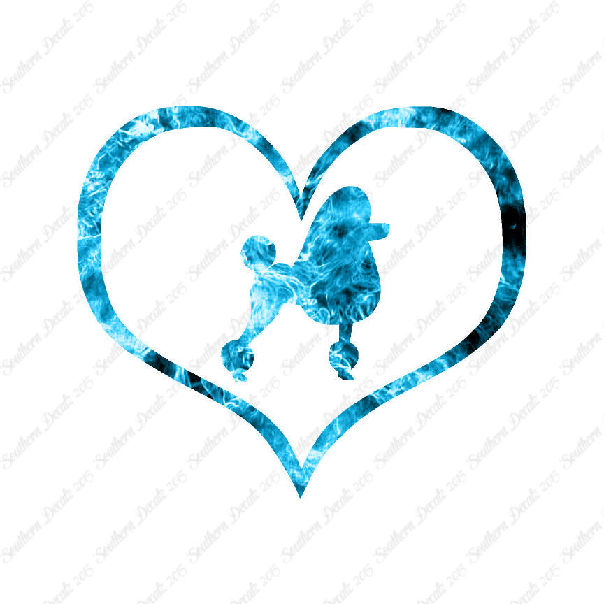 Poodle Dog Heart Love