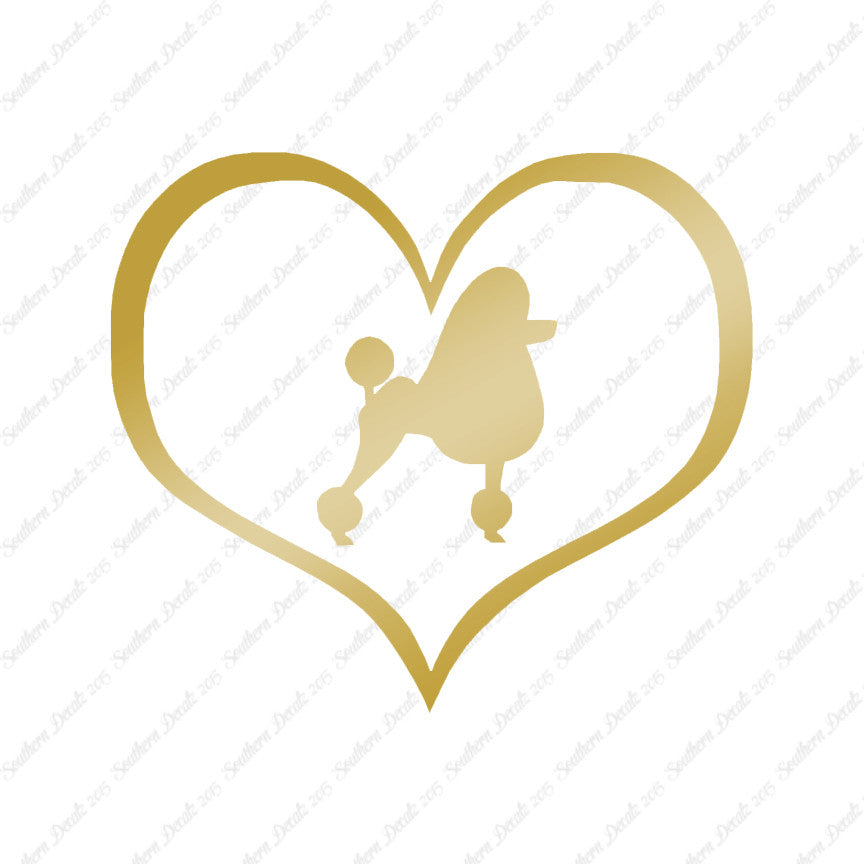 Poodle Dog Heart Love