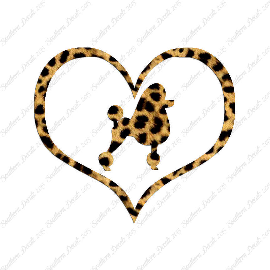 Poodle Dog Heart Love