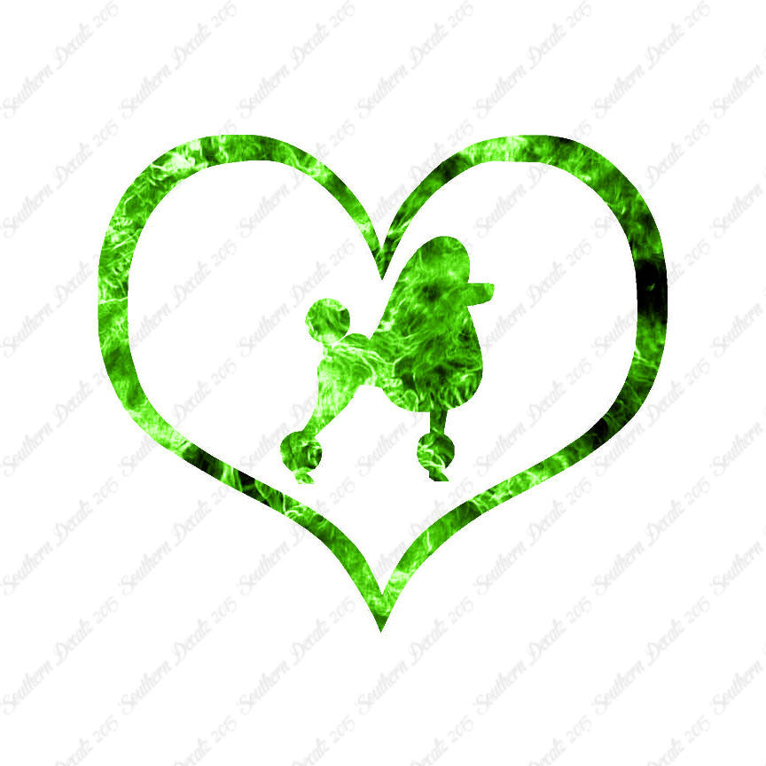 Poodle Dog Heart Love