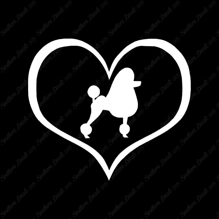 Poodle Dog Heart Love