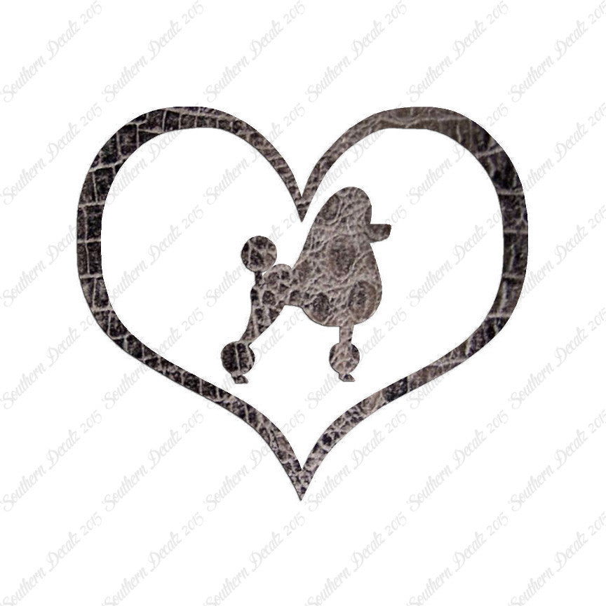 Poodle Dog Heart Love
